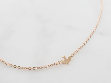 Gold Bird Necklace Discount