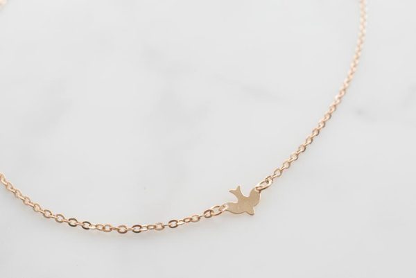 Gold Bird Necklace Discount