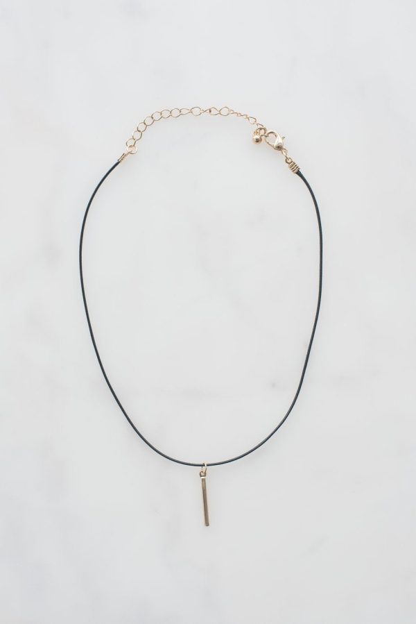 Choker with Gold Pendant For Discount