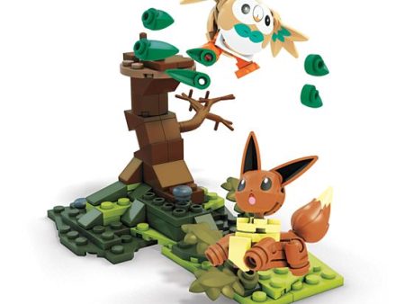 Mega Construx Pokemon Rowlet vs. Eevee Supply