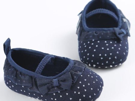 Newborn White Bowknot Dot Baby Girl Lace Shoes Toddler Prewalker Anti-Slip Shoe Simple Baby Shoes Online now