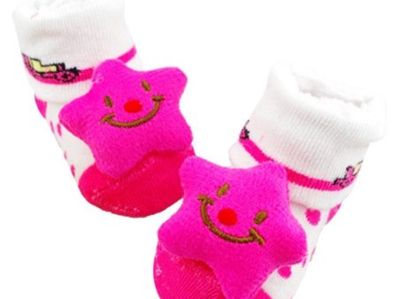 Pink Baby Anti-slip Socks Cotton Boots Online Sale