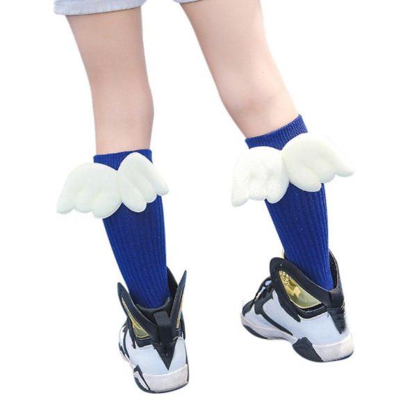 Girls Leg Warm Wing Stripes Socks For Discount