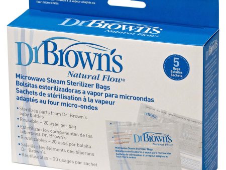 Dr Brown s Options Microwave Steam Steriliser Bags Pack Of 5 Online now