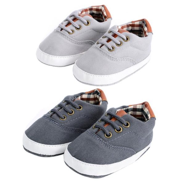 Toddler Baby Canvas Shoes Laces Casual Sneaker Soft Sole First Walker Anti-skid Sneaker Shoes for Children Kids Girls Footwear Online Hot Sale