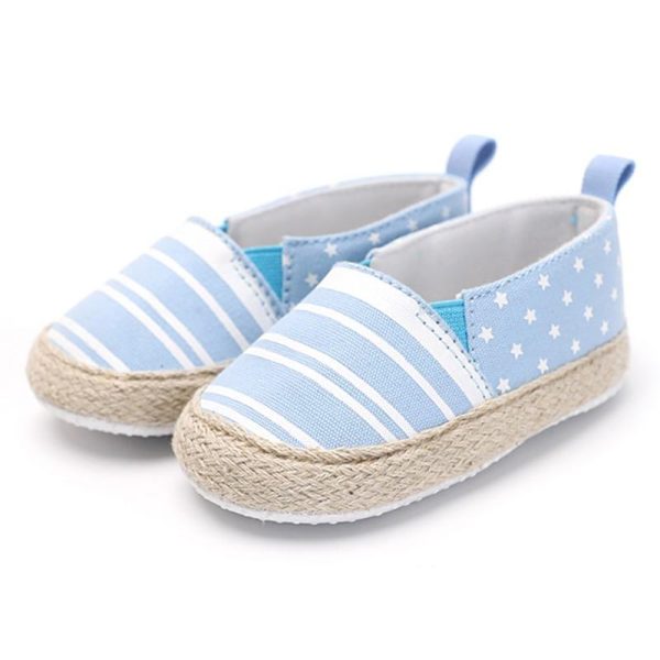 Baby Boy Girl Stripe Stars Stitch Casual Shoes on Sale