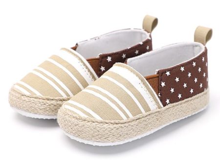 Baby Boy Girl Stripe Stars Stitch Casual Shoes on Sale