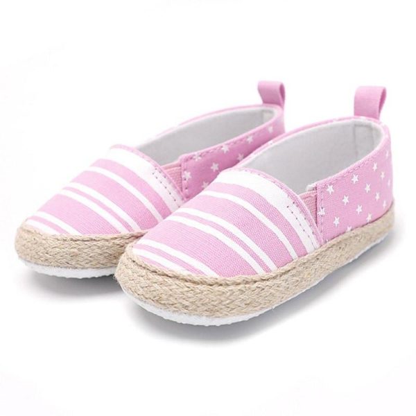 Baby Boy Girl Stripe Stars Stitch Casual Shoes on Sale