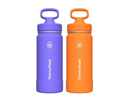 16 oz Kids Water Bottle 2 Pack w  Straw Lid - customized Online Sale