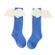 Girls Leg Warm Wing Stripes Socks For Discount