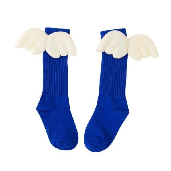 Girls Leg Warm Wing Stripes Socks For Discount