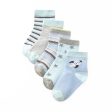 5 Pairs Baby Girls  Socks Character Print Fashion