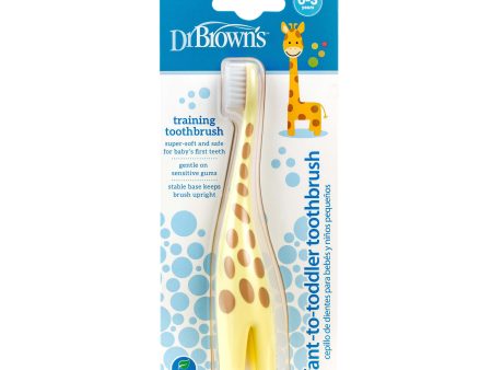 Dr Brown s Infant-To-Toddler Toothbrush Giraffe 0-3 Years Sale