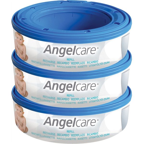 Angelcare Nappy Disposal System 3 Refill Cassettes For Cheap