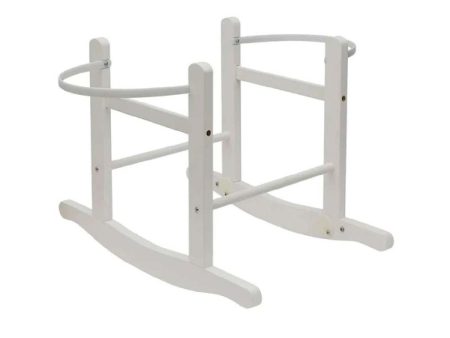 Kinder Valley Rocking Dolls Moses Basket Stand White For Cheap