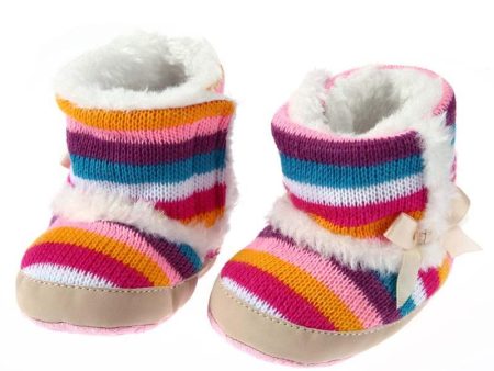 Baby Girls rainbow Booties For Cheap