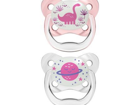 Dr. Brown’s PreVent Glow in the Dark Butterfly Soother Stage 2 Twin Pack For Discount