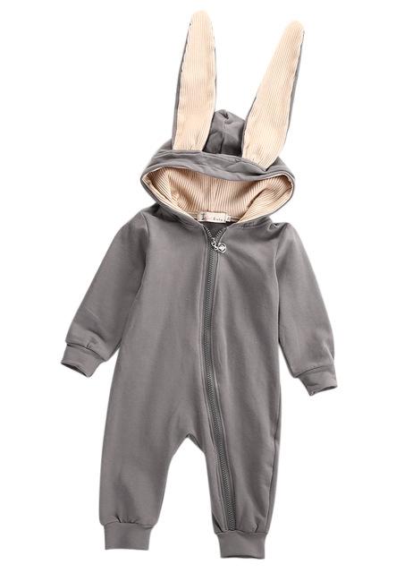 Ear gray rabbit  Romper Jumpsuit Supply