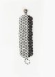 Lattice Bead Cuff in Silver Black Hot on Sale