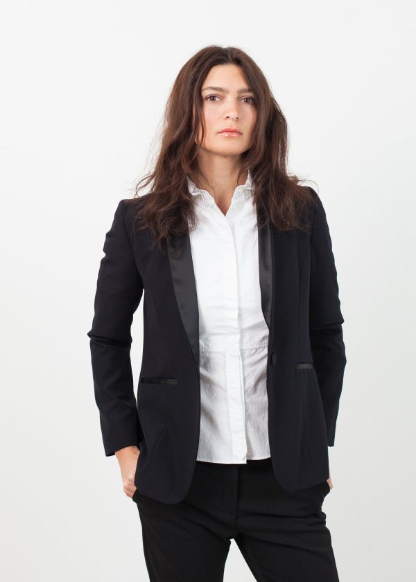 Shawl Collar Blazer in Black Sale