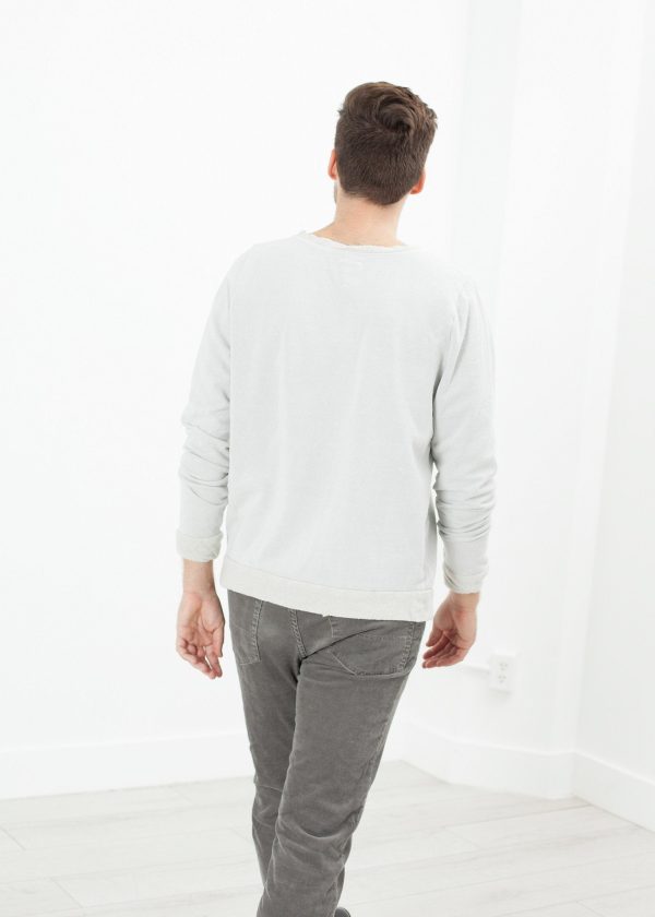 Vintage Sweatshirt in Light Grey Online Hot Sale