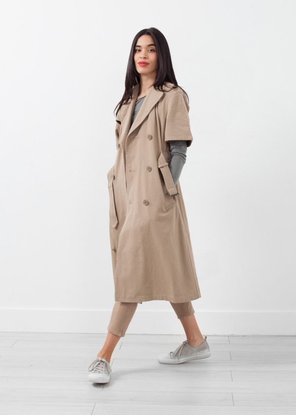 Rolled Sleeve Trenchcoat Online