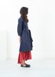 Sateen Trench in Navy Supply