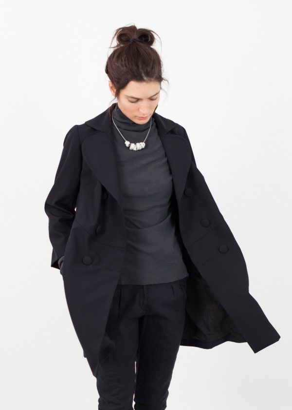 Day Coat in Navy Online Hot Sale