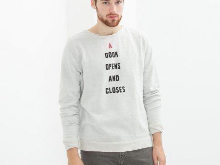 Vintage Sweatshirt in Light Grey Online Hot Sale