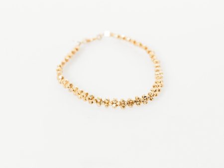 Lane Bead Bracelet in Gold Brass Online Sale