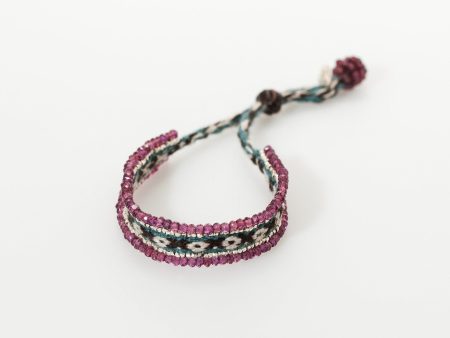 Oaxacan Bracelet in Garnet Supply