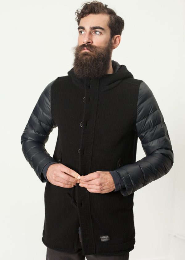 Hooded Parka in Black Online Sale