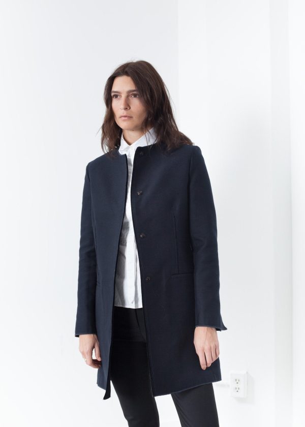 Tessuto Jacket in Navy For Cheap