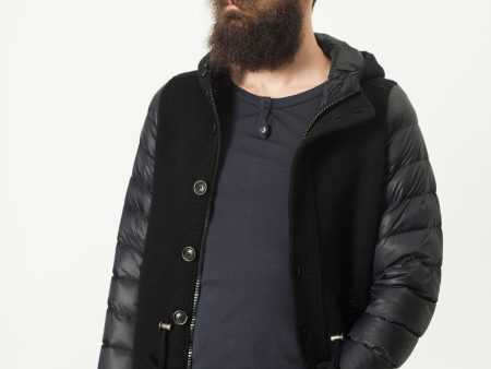 Hooded Parka in Black Online Sale