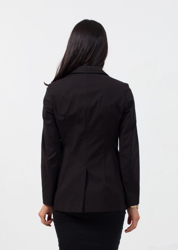 Double Pocket Blazer in Black Online now