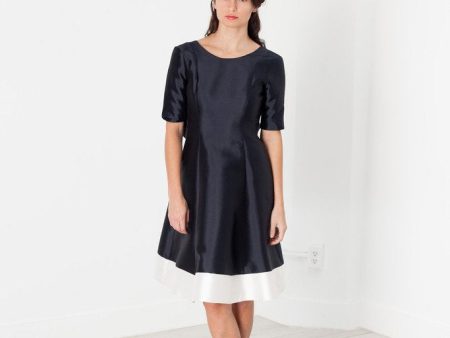 Tie Dress in Navy Online Sale