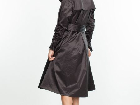 Trench Coat in Black For Discount