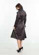 Trench Coat in Black For Discount