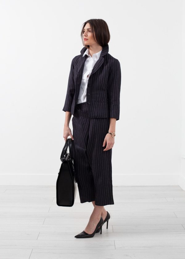 Pinstripe Blazer Online Hot Sale