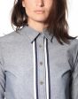 Chambray Boyfriend Shirt in Blue Sale