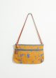 Ink Splatter Shoulder Bag in Mustard Blue For Sale