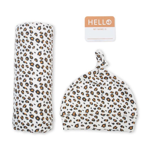 Lulujo Hello World Newborn Hat & Swaddle Set For Discount