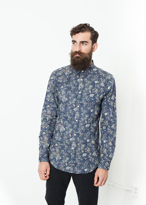 Camicia Slim Shirt in Celestial Cheap