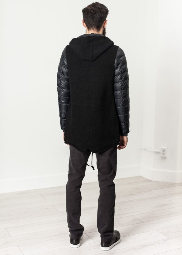 Hooded Parka in Black Online Sale