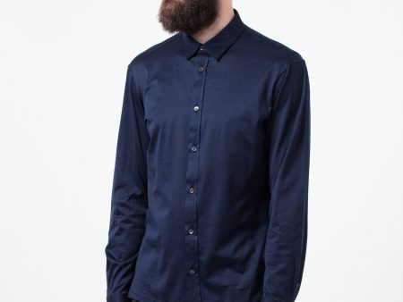 Scotland Button-Up in Navy For Discount