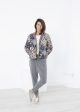 Deione Coat in Graphite Floral Discount