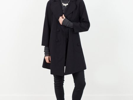 Day Coat in Navy Online Hot Sale