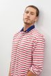 Luke Shirt in Red Stripe Online Sale