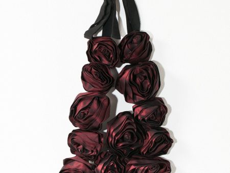 Rose Necklace in Red Cheap