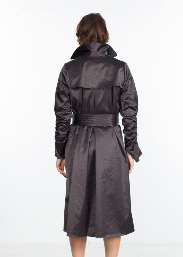 Trench Coat in Black For Discount